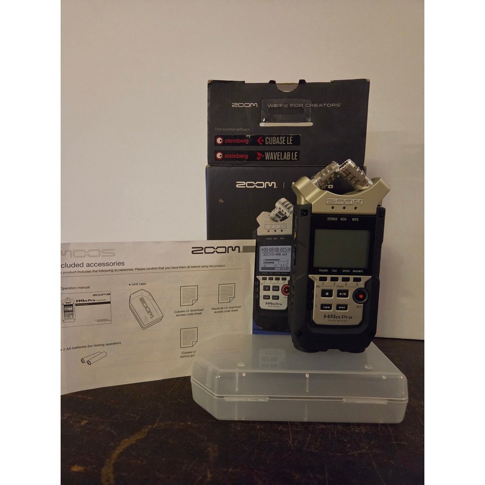 Zoom H4n Pro Handy Recorder Portable Digital Audio Interface 4-Track Black